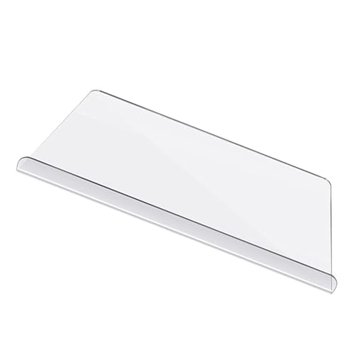 Nikou Schneidebrett Acryl Transparent Rutschfest Schneidebrett mit Lippe für Sandwiches, Obst, Gemüse und Brot, Klar, 40 x 30 cm, Küchenarbeitsplatte ential von Nikou