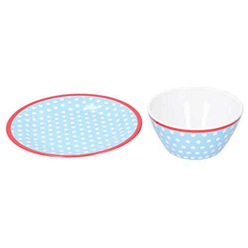 Nikou Schüssel Geschirr Set, Nachahmung Porzellan Obst Salat Dert Teller Geschirr Geschirr 4-teiliges Set Küchenutensilien Multi-Use Speiseteller von Nikou