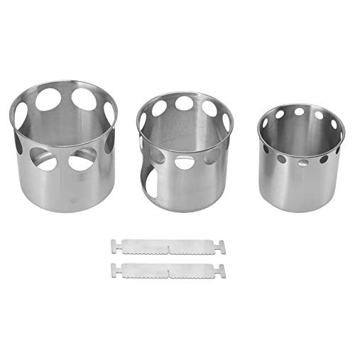 Nikou Stainl Steel Holzofen Campingkocher Tragbarer Outdoor Herd für Holzzweige Blätter Tannenzapfen Kochset Ideal für Camping u von Nikou