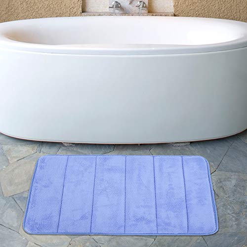 Nikou Wasserabsorbierendes, schnell trocknendes, rutschfestes, aufrollbares Bodenkissen, Dunkelblau, Haushaltskissen für den Innenbereich, 60 x 90 cm von Nikou