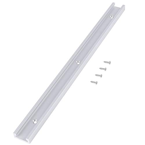 Nikou T-Nut-Schiene - T-Nut-Schiene aus Aluminiumlegierung T-Nut-Schiene mit selbstklebenden Schrauben for die Holzbearbeitung Werkbankbohrmaschine (400 mm) von Nikou