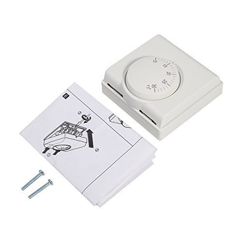 Nikou Thermostat-Temperaturregler, Einstellbarer mechanischer Schalter, 220-V-Raumschalter für zentrale Klimaanlage. Neu von Nikou