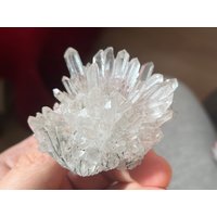 Klarer Quarz Hämatit Kristall Cluster 66 X 45 Mm Bulgarien von NiksterTreasureChest