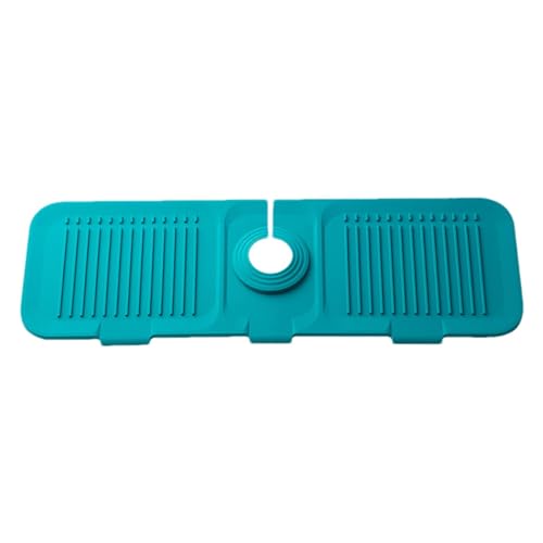 Abtropfmatte Wasserhahn, Silikon Abtropfmatte Spüle, Spritzschutz Spülbecken, Tropfenfängerschale Aus Silikon,Zuschneidbares Loch, Breiteres Entwässerungsgefälle-Design, Badezimmer-Waschbecken-Zubehör Abtropfmatte Wasserhahn, Silikon Abtropfmatte Spüle, Spritzschutz Spülbecken, Tropfenfängerschale Aus Silikon,Zuschneidbares Loch, Breiteres Entwässerungsgefälle-Design, Badezimmer-Waschbecken-Zubehör von Niktule