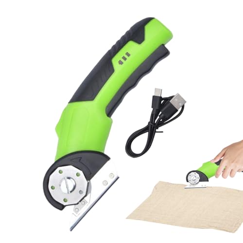 Elektronischer Kartonenschneider, Tragbarer Mini Kartonenschneider mit Sicherheitsverriegelung und LED Licht, Präzisions-Elektroschere Für Industrie Zimmerei Küche Garage Stoffe Teppiche Leder Elektronischer Kartonenschneider, Tragbarer Mini Kartonenschneider mit Sicherheitsverriegelung und LED Licht, Präzisions-Elektroschere Für Industrie Zimmerei Küche Garage Stoffe Teppiche Leder von Niktule