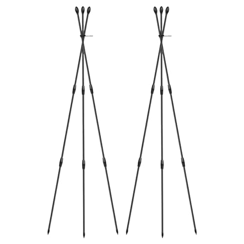 Garten Rankgitter Für Kletterpflanzen | Pflanzenstütze Für Topfgemüse 2er-Set,Wiederverwendbare Rostfreie Rankhilfe Für Terrasse Rosen Gemüsegarten Gewächshaus Gurken Balkon Innenbereich Garten Rankgitter Für Kletterpflanzen | Pflanzenstütze Für Topfgemüse 2er-Set,Wiederverwendbare Rostfreie Rankhilfe Für Terrasse Rosen Gemüsegarten Gewächshaus Gurken Balkon Innenbereich von Niktule