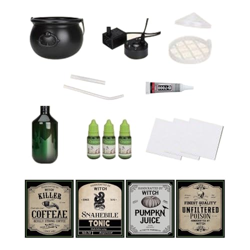 Hexenkessel - Halloween-Dekoration Für Innenbereich - Festliche Dekoration Für Haushalte Schulaktivitäten Herbstfeste Vorgarten Garten von Niktule