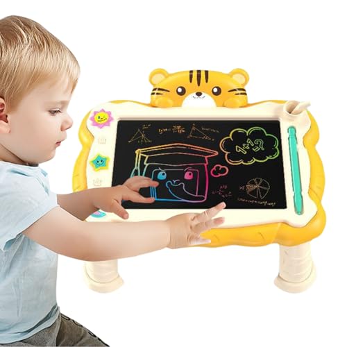 LCD Schreibtafel | Kinder Maltafel,Tragbare Kunstmaterialien Für Kinder, Wiederbeschreibbare LCD Schreibtafel Mit Ständer Für Handschriftübungen von Niktule