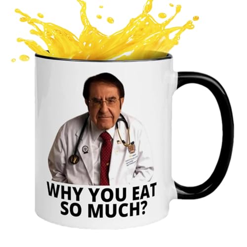 Lustige Abnehm-Tasse, Abnehm-Tasse, Humorvoller 11-Unzen-Trinkbecher Mit Doctor-Thema, Dr Now Keramik Kaffeebecher, Tasse Mit Ergonomischem Griff, Durchdachte Tasse Von Tochter, Sohn, Fr-au von Niktule