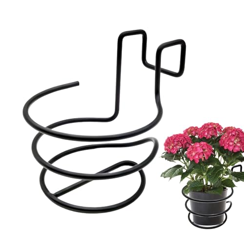 Niktule Balkonkasten Brüstung Hängbar | Eisen Hängebare Eimer Blumentopf Halter,Blumentopf Haltekörbe Für Garten Außen Innen Terrasse Deko von Niktule