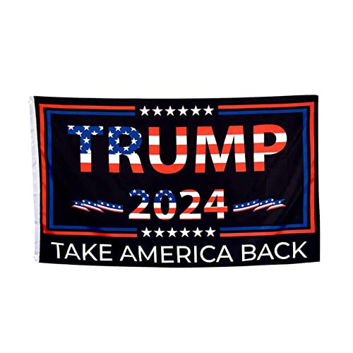 Flaggen Trump 2024 Take America Back Front Yard, Garden, and Outdoor Verwendung, Donald Trumps Banner Flag für 2024 Home Dekoration Flags von Niktule