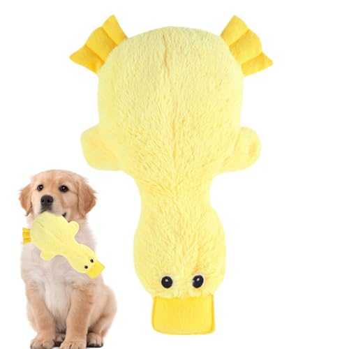 Niktule Kauspielzeuge für Hunde | Ente Zur Unterhaltung Bei Langeweile,Quietschendes Hundespielzeug Plüsch - Für Wohnzimmer Balkon Garten Camping Freilandbereich von Niktule