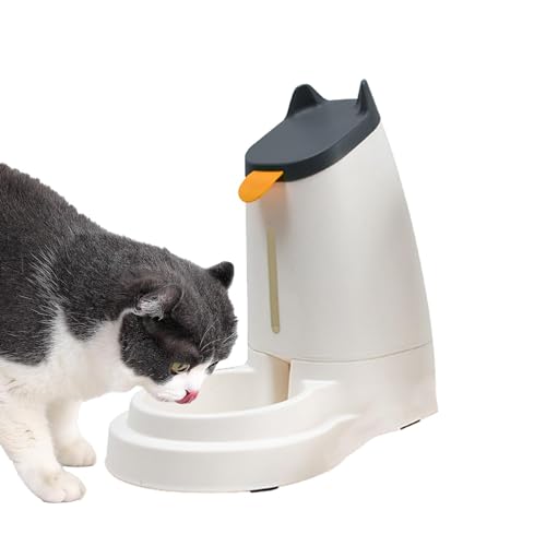 Niktule Schwerkraft-Haustier-Futterspender und Wasserspender, automatischer Katzen-Futterspender,Automatischer Wasserspender für Katzen - Wiederverwendbarer Katzenwasser- und Futterspender für von Niktule