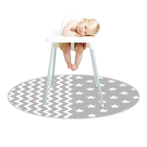 Niktule Splat Mat für unter Hochstuhl - Waschbare Bodenspiel Picknickmatten Tischdecken, Tragbare Spill Mat, Wasserdichter Rutschfester Bodenschutz für Babys, Kinder, 51 Zoll Niktule Splat Mat für unter Hochstuhl - Waschbare Bodenspiel Picknickmatten Tischdecken, Tragbare Spill Mat, Wasserdichter Rutschfester Bodenschutz für Babys, Kinder, 51 Zoll von Niktule