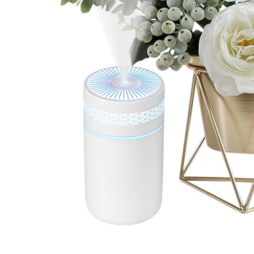 Persönlicher Luftbefeuchter | Wohnraum Luftbefeuchter Mit Beleuchtung Für Schreibtisch | USB-Betrieb Mit Zweifach-Geschwindigkeitsmodus & 250ml Tank Für Reise, Arbeitszimmer, Hotel & von Niktule