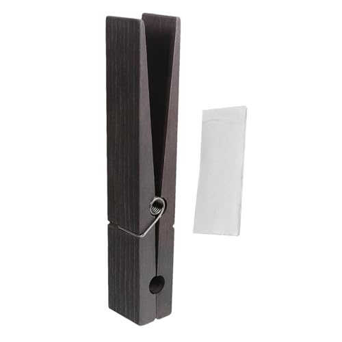 Riesige Wäscheklammern Aus, Hölzerne Handtuchhalter, Kleiderklammern Mit Feder, Große Kleiderklammern Aus, Platzsparend Und Robust, Wand-Wäscheklammer Für Wohnzimmer, Waschküche von Niktule