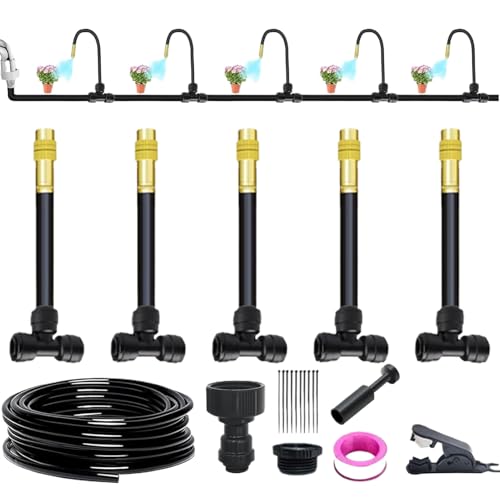 Tropfbewässerungssystem | Pflanzenbewässerungsset Outdoor-Set Mit Schlauch Und Verstellbarer Düse - Automatische Bewässerungsanlage Für Rasen Terrasse Mit Sprinkler Und Sprühsystem Als von Niktule