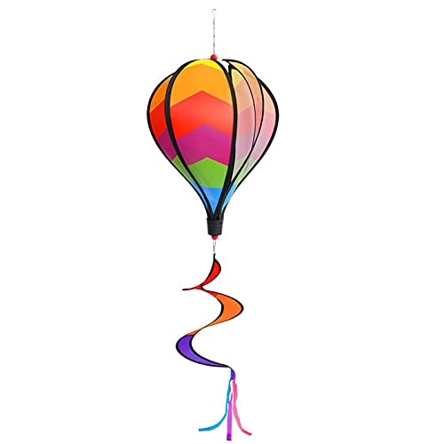 Windspiel Ballon Windrad Heißluftballon Twist Rainbow mit lockigen Schwanz Mehrfarbig Windmühle - Yard und Garten Outdoor-Terrassendekoration Attraktiver Windspinner Windspiel Ballon Windrad Heißluftballon Twist Rainbow mit lockigen Schwanz Mehrfarbig Windmühle - Yard und Garten Outdoor-Terrassendekoration Attraktiver Windspinner von Niktule