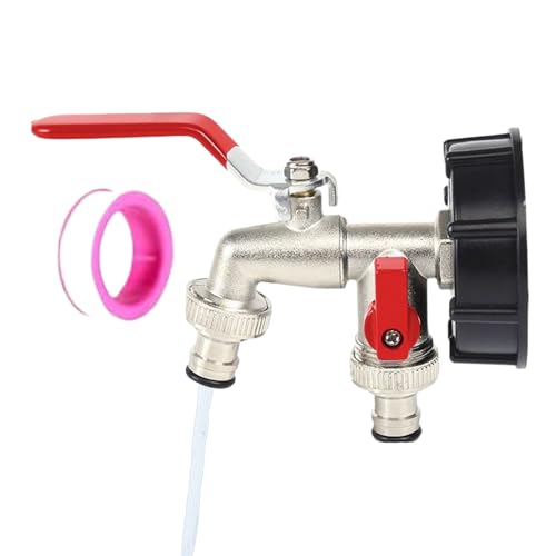 Zapfhahn Verteiler 2-Wege - Wasserhahn Verteiler 2-Wege Robust - Rostbeständige Metallbewässerungsteile Für Garten Camping Gewächshaus Auto Waschen Zapfhahn Verteiler 2-Wege - Wasserhahn Verteiler 2-Wege Robust - Rostbeständige Metallbewässerungsteile Für Garten Camping Gewächshaus Auto Waschen von Niktule