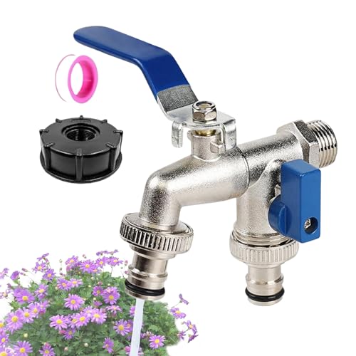 Zapfhahn Verteiler 2-Wege | Wasserhahn Verteiler 2-Wege Robust - Rostbeständige Metallbewässerungsteile Für Garten Camping Gewächshaus Auto Waschen Zapfhahn Verteiler 2-Wege | Wasserhahn Verteiler 2-Wege Robust - Rostbeständige Metallbewässerungsteile Für Garten Camping Gewächshaus Auto Waschen von Niktule