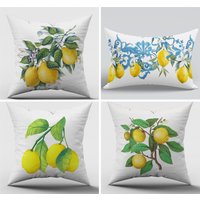 Lemon Outdoor Kissenbezug| Zitrone Kissenhülle| Zitronen-Dekokissen| Zitronenbaum Küchendeko|12x20 Frühlingskissen| Patio Lendenkissen von NileArtDesign