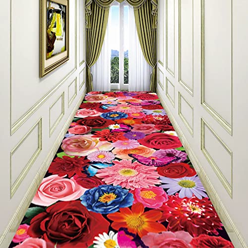 NileMAll Teppich, Langer Teppich, waschbarer, rechteckiger Teppich, zeitgenössischer Durchgangsläufer für Flur, 1 m x 3 m von NileMAll