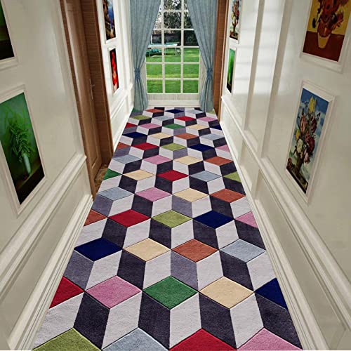NileMAll Teppichläufer für den Flur, waschbare Flur-Bodenmatte für Wohnzimmer, Treppen, Büros, 1 m x 3 m von NileMAll