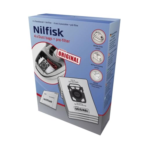 Nilfisk - 107407940 - 4 Beutel Staubsauger + Vorfilter von Nilfisk