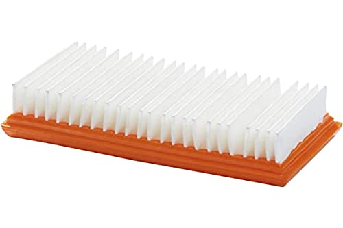 Nilfisk Motorkühlluftfilter PET (weiß / orange, für Industrie-, Nass- und Trockensauger geeignet, besseres Staubrückhaltevermögen, kompatibel mit Nilfisk Sauger-Modellen) 107413541 von Nilfisk