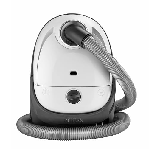 Nilfisk Staubsauger One für Böden und Teppiche mit HEPA-Filter – Leistungsstarker, kompakter und Leichter Staubsauger - Weiß, 3L, 750W (WB10P05A-HB15) von Nilfisk