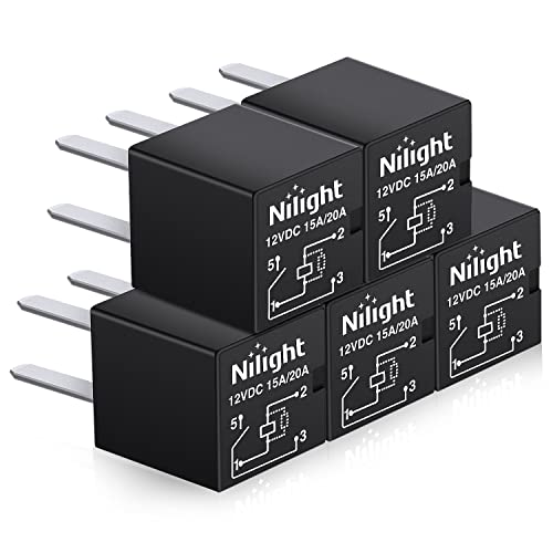 Nilight 5PCS Automotive General Purpose Relay for Polaris RZR 570 900 1000 SxS Slingshot Ranger Sportsman 4Pin SPNO 20A Micro Cooling Fan Sealed Relay Plug & Play Direct Replacement, 2 Year Warranty Nilight 5PCS Automotive General Purpose Relay for Polaris RZR 570 900 1000 SxS Slingshot Ranger Sportsman 4Pin SPNO 20A Micro Cooling Fan Sealed Relay Plug & Play Direct Replacement, 2 Year Warranty von Nilight