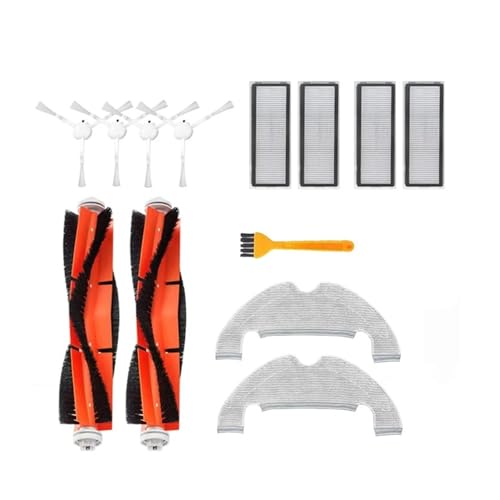 Kompatibel mit Dreame Bot D10 Plus / RLS3D / Z10 Pro / L10 Plus Roboter-Staubsauger, Rollen-Seitenbürste, HEPA-Filter, Wischtuch, Staubbeutel, Zubehör(Set3) von Nilnyvda