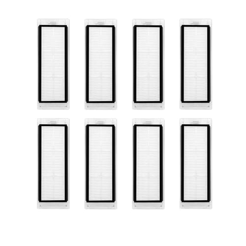 Kompatibel mit Dreame Bot W10 Roboterstaubsauger-Ersatzteile RLS5C Hauptseitenbürste Hepa-Filter Mopptücher Lappen(8 Pcs) von Nilnyvda