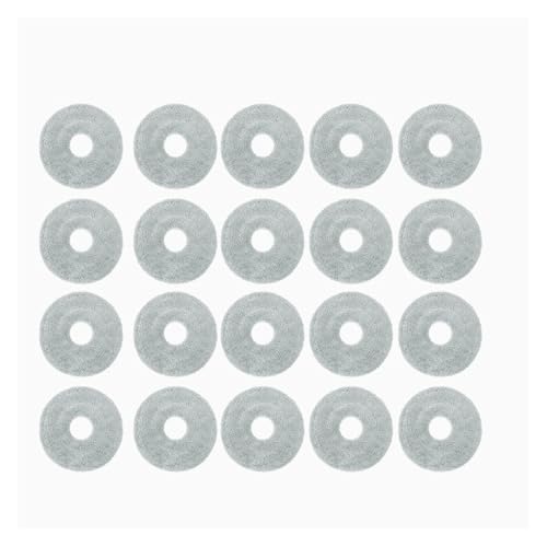 Kompatibel mit Dreame L20 Ultra Roboterstaubsauger-Ersatzteilen Dreame L30 Ultra Gummi-Hauptseitenbürsten Mopptücher HEPA-Filter Staubbeutelzubehör(10 Mop Cloths) von Nilnyvda