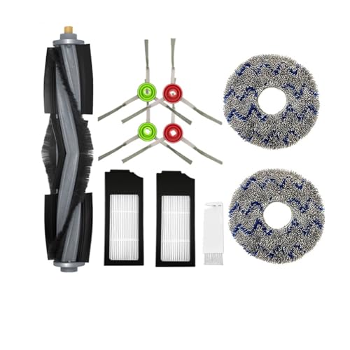 Kompatibel mit Ecovacs Deebot X1 Omni Turbo Staubsaugerzubehör Hauptbürste HEPA-Filter Mopp Reinigungstuch Staubbeutelteile(Set5) von Nilnyvda