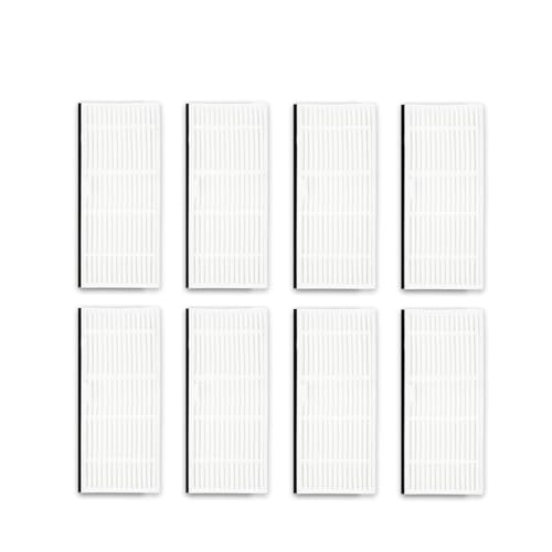 Kompatibel mit Proscenic M8 Pro Roboter-Staubsauger, Ersatzteil-Zubehör, Hauptbürste, Seitenbürste, Hepa-Filter, Wischlappen, Staubbeutel(8 Filter) von Nilnyvda