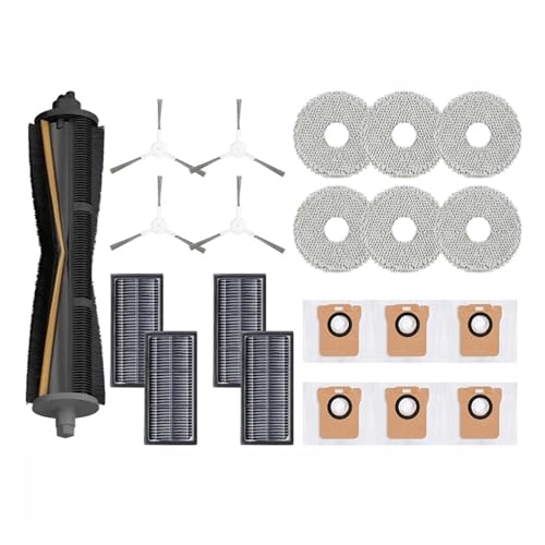 Kompatibel mit Xiaomi Mijia H40 M30S Roboter-Staubsauger Kehrmaschine Verbrauchsmaterial Hauptbürste Lappenfilter Seitenbürste Zubehör(Chocolate) von Nilnyvda