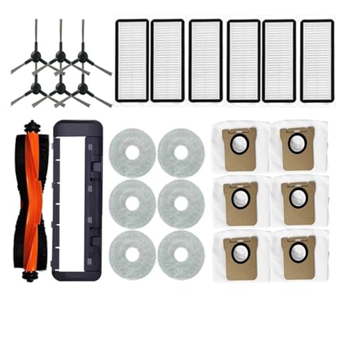 Zubehör Kompatibel Mit Xiaomi Roboter Staubsauger X20 Max / D109GL Teile Hauptbürste Seitenbürste Hepa-Filter Wischtuch Staubbeutel Ersatz(Set4) von Nilnyvda