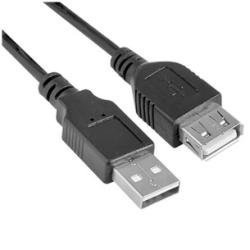 Nilox Verlängerungskabel USB 2.0, 3 m, Schwarz von Nilox