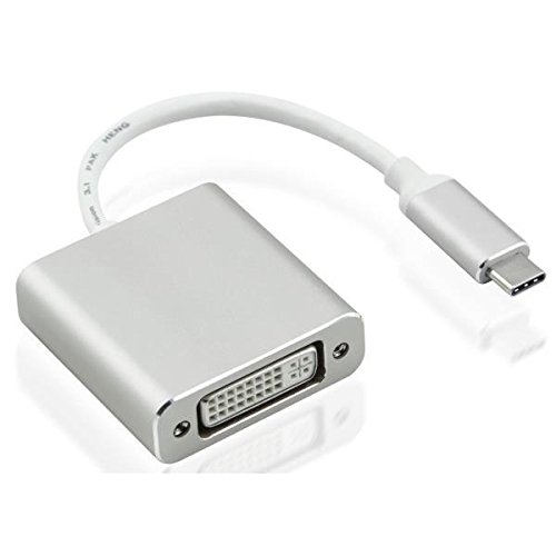 Nilox USB Type-C DVI-I DVI-I M/F USB Type-C Silber – Adapter für Kabel (USB, DVI, männlich/weiblich, Silber) von Nilox