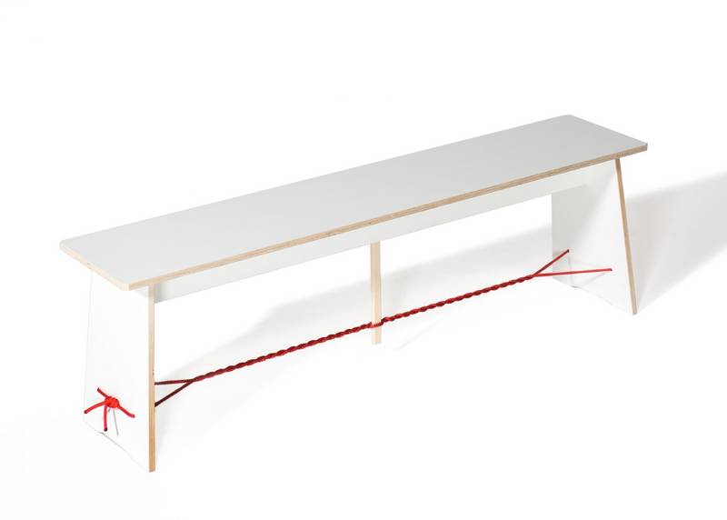 Nils Holger Moormann Langer Max Sitzbank Bank 180cm Schwarz B-Ware von Nils Holger Moormann