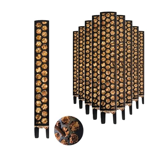 Nils der Pflanzenfreund® Moosstab [PlantScraper] 20 cm (XS) / 3 Stück/Schwarz | Pflanzenstab | Moss Pole | Rankstab | Moosstange erweiterbar | Moosstäbe | Plant Pole Indoor | Moosstab Monstera von Nils der Pflanzenfreund