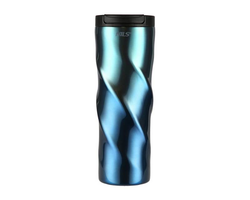 Nils Thermobecher Swirl Trinkbecher To Go-Becher Metallic 500ml von Nils