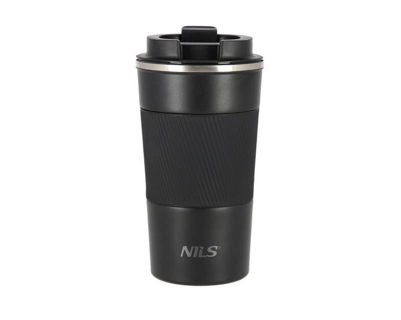 Nils Thermobecher To Go Becher schwarz für heiße und kalte Getränke 510ml Nils Thermobecher To Go Becher schwarz für heiße und kalte Getränke 510ml von Nils