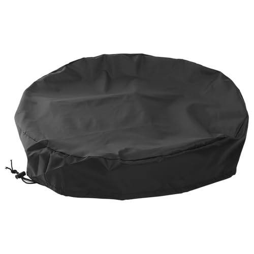 Versiegelte Eimerabdeckung aus Oxford-Stoff, Schutzabdeckung für Chemikalieneimer, 65 x 10 cm, schwarz, Seil in zufälliger Farbe, ideal für den Außenbereich von Niltracy