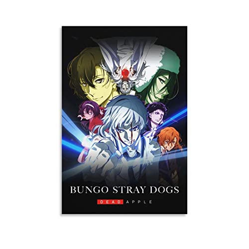 Nilynn Anime Manga Bungo Stray Dogs Poster Bild Kunstdruck Leinwand Gemälde Schlafzimmer Ästhetik 20 x 30 cm ungerahmt von Nilynn