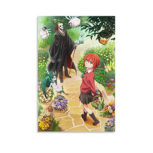 Nilynn Anime Manga The Ancient Magus' Bride Poster Bild Kunstdruck Leinwand Gemälde Schlafzimmer Ästhetik 50 x 75 cm Ungerahmt von Nilynn