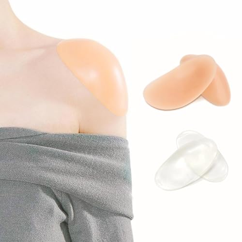 Nimiah Schulterpolster für Damenbekleidung - 2 Paar rutschfeste, Selbstklebende Push-up-Pads aus Silikon zur sofortigen Verbesserung der Körperhaltung Nimiah Schulterpolster für Damenbekleidung - 2 Paar rutschfeste, Selbstklebende Push-up-Pads aus Silikon zur sofortigen Verbesserung der Körperhaltung von Nimiah