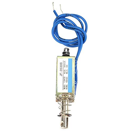 Nimoa Elektromagnet - Automation Control 6/12/24V DC 300mA DC Pull Elektromagnet 5N Einziehbereich 10 mm, JF-0530B(12V) von Nimoa