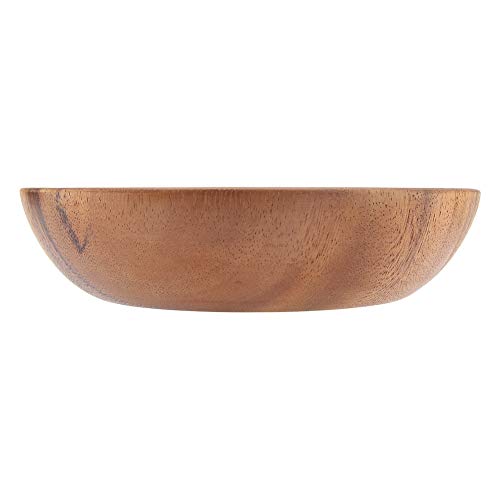 Nimoa Holzschale, Solid Acacia Holzschale für Salat Suppe Reis Handgemachte Holzschale Küchenutensilien (20 * 4.5cm) von Nimoa